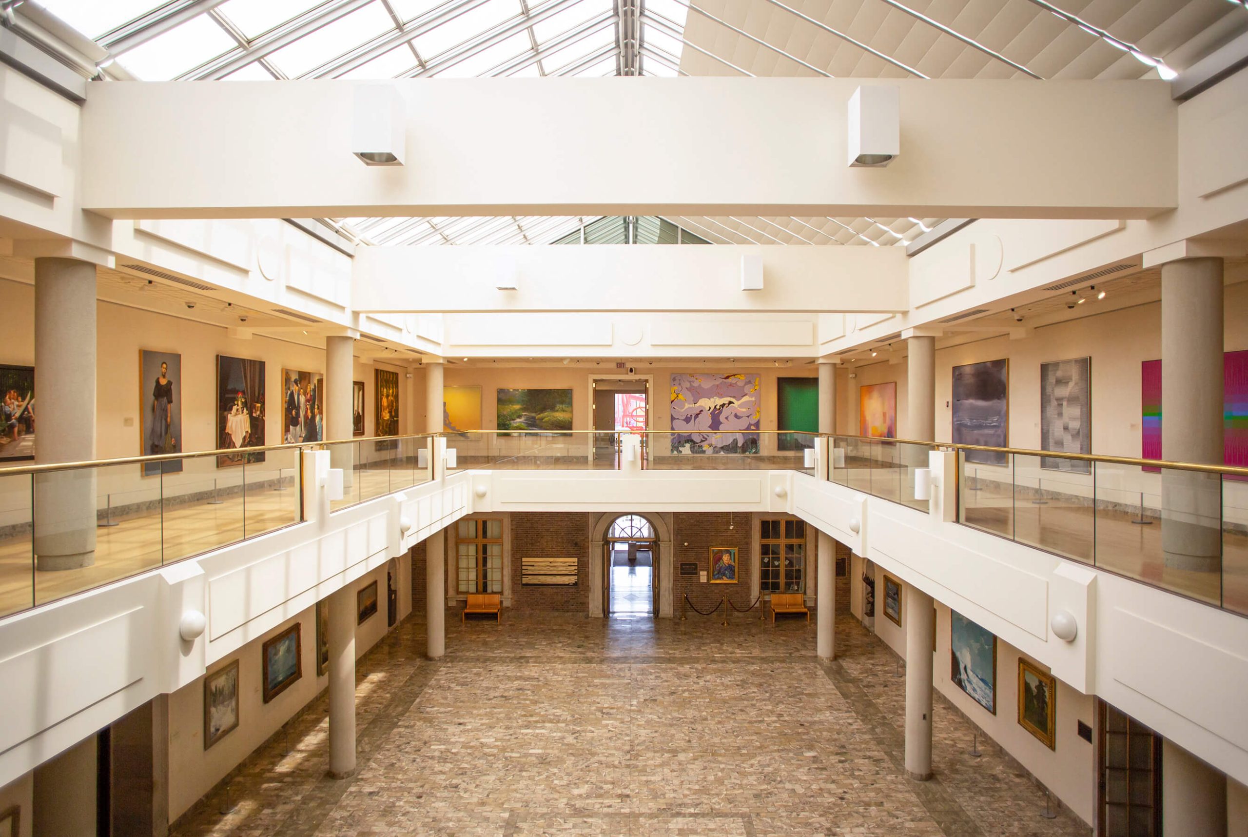 A view of Beecher Court from the upper level.