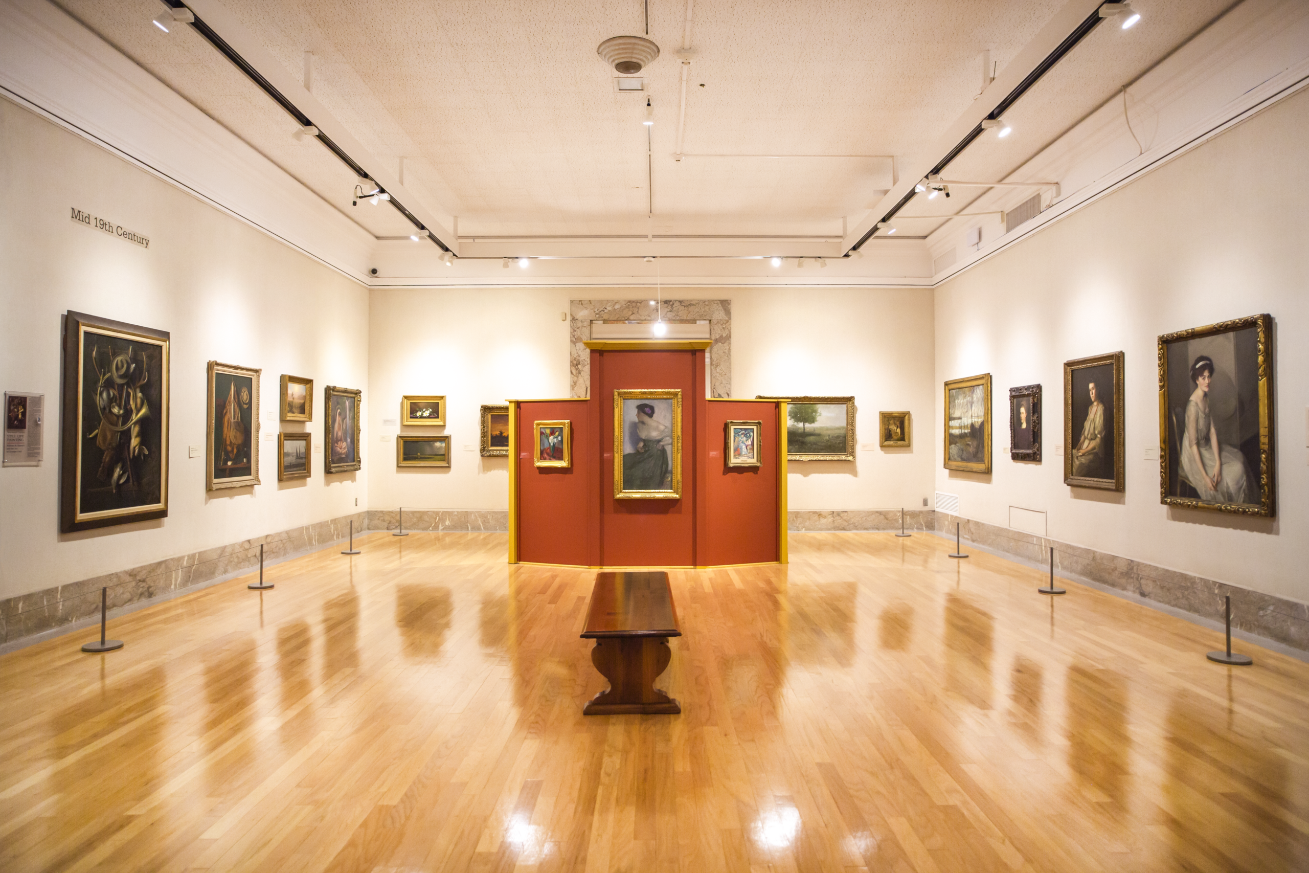 Various portrait and landscape paintings in the 19th Century Collection